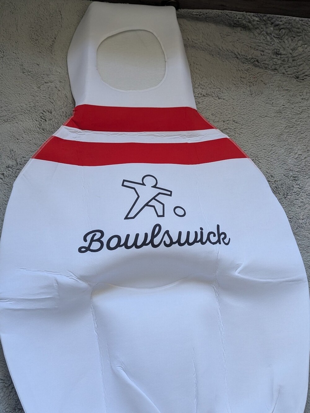 Hauntlook Bowling Pin Halloween Costume Adult | One Size (OS) NWOT - Picture 3 of 4